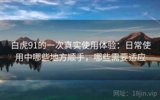 白虎91的一次真实使用体验：日常使用中哪些地方顺手，哪些需要适应