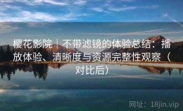 樱花影院｜不带滤镜的体验总结：播放体验、清晰度与资源完整性观察（对比后）