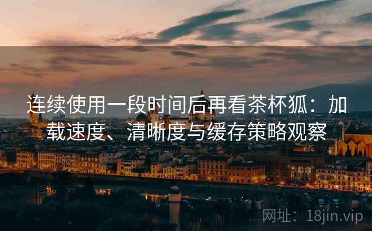 连续使用一段时间后再看茶杯狐:加载速度、清晰度与缓存策略观察-第2张图片 连续使用一段时间后再看茶杯狐:加载速度、清晰度与缓存策略观察-第2张图片