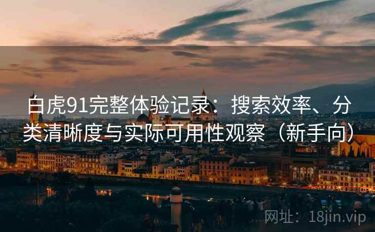白虎91完整体验记录:搜索效率、分类清晰度与实际可用性观察(新手向)-第1张图片 白虎91完整体验记录:搜索效率、分类清晰度与实际可用性观察(新手向)-第1张图片