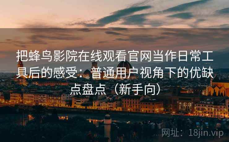 把蜂鸟影院在线观看官网当作日常工具后的感受：普通用户视角下的优缺点盘点（新手向）-第2张图片